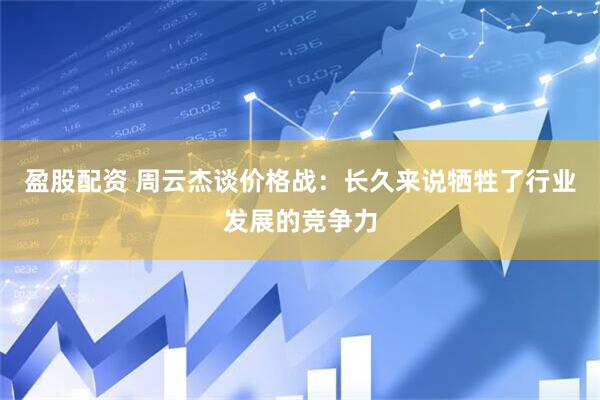 盈股配资 周云杰谈价格战：长久来说牺牲了行业发展的竞争力